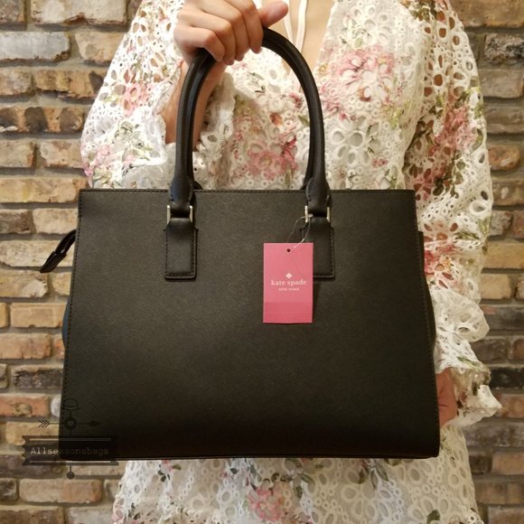 kate spade cameron LARGE satchel Black crossbody - Picture 4 of 6
